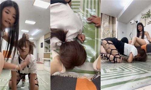 婉晴 | 情侣奴-抽耳光/丝袜捆绑-舔脚丫 JS250426-10