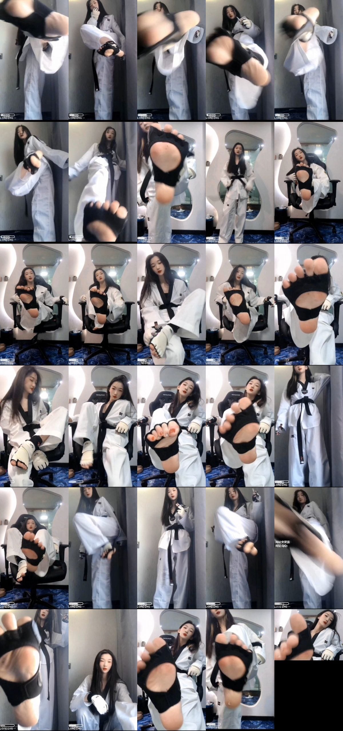 初柒S | 绝美学生主不良少女跆拳道粗口诱惑踹脚靶M强制踹 JS251212 6-视频截图