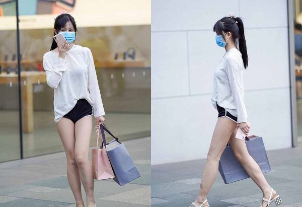 魔镜街拍 | 608 精选街拍 逛街的热裤小妹