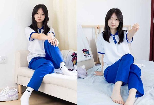 物恋传媒 | 萌萌 板鞋 白棉袜 裸足 校服 带视频