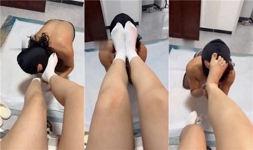 瑶瑶女王 | 白袜玉足恋足舔 JS250507-8