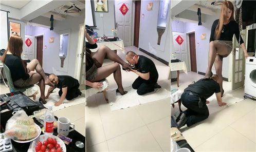 西北傻子 | 高跟黑丝女神的贱奴 JS250513-11
