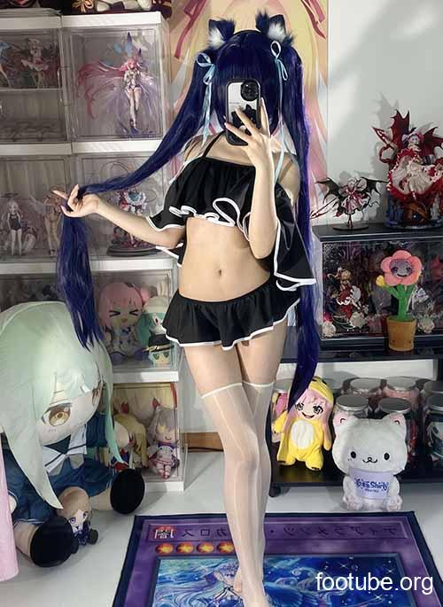 美图精选 2382-白栎Shirly-蔚蓝档案 黑见茜香香 119P312M