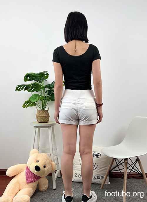 东禾摄影 No038 休闲短裤 棉袜 小白鞋带视频 279P1V-154G