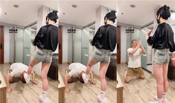 婉儿 晨跑后原味鞋袜玩家奴 双视角版  bf53313