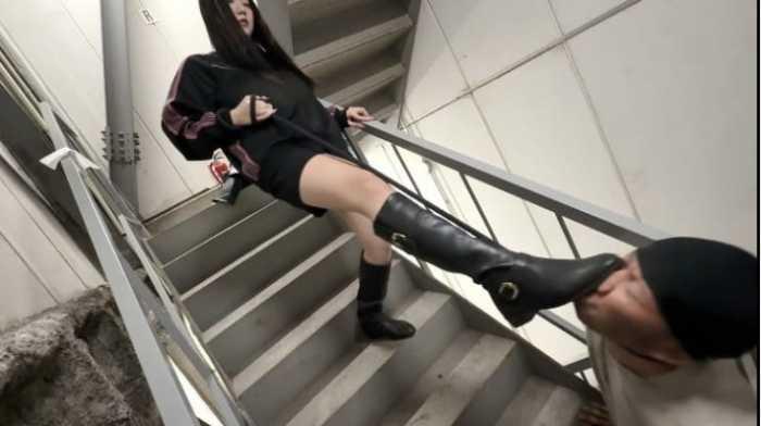 Self-purchased Super Evil S Ruka-sama Sakura-sama 7th installment of Lantern-sama Moe-sama's boots M-male bullying and training bf60852