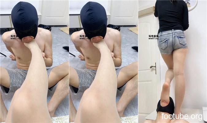 狗哥 牛仔裤坐脸-肉丝脚插嘴-舔脏高跟 JS250520-4
