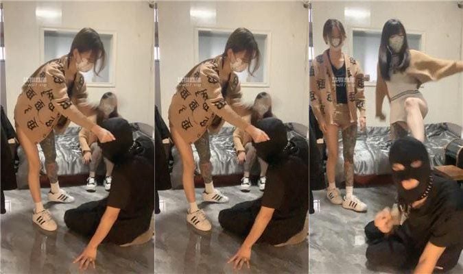 女生也能很暴力 双S-精神小妹暴力虐打 JS250525-3