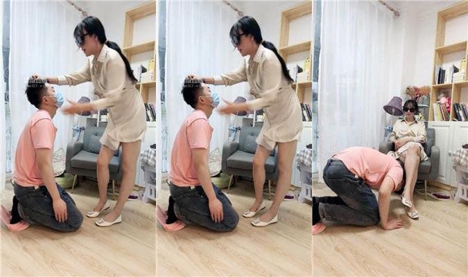 苒溪 强迫男友舔妹妹的脏鞋 JS250525-36