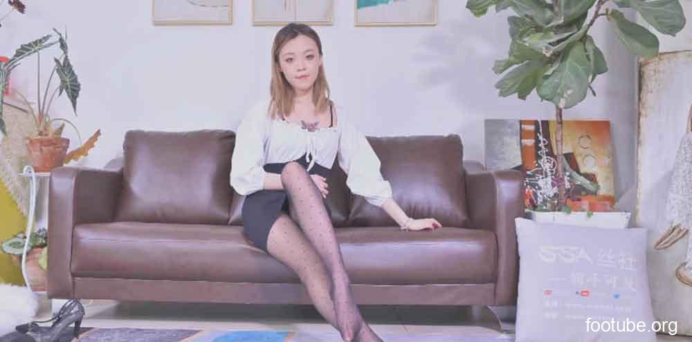 SSA丝社 视频 No266 梓琦 国产爱幻丝品牌波点丝袜 11min674M