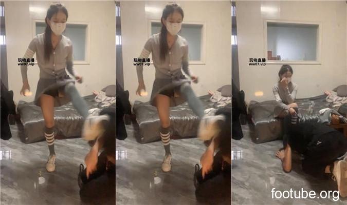 女生也能很暴力 贝壳头及膝袜虐老师奴 JS250519-45