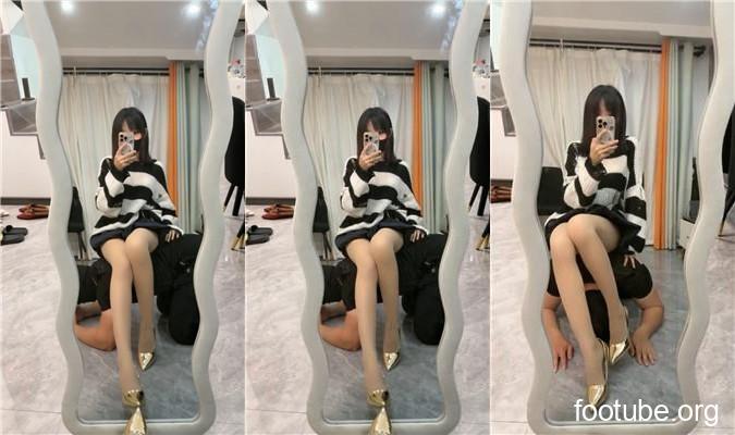 Lailai, a shy goddess, trains her boyfriend to be her slave JS250528-27