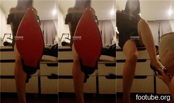 Obsession with high heels and humiliation of foot slaves: a two-part collection JS250528-32