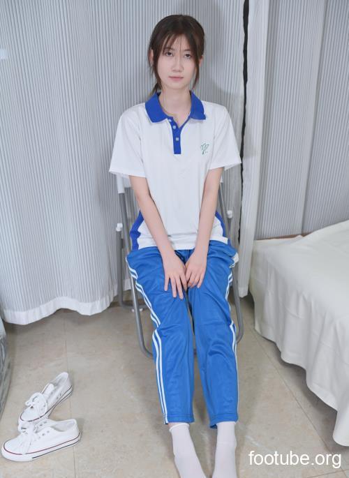 凝思摄影 No056 小慧-校服短白袜帆布鞋带视频 150P1V-575G