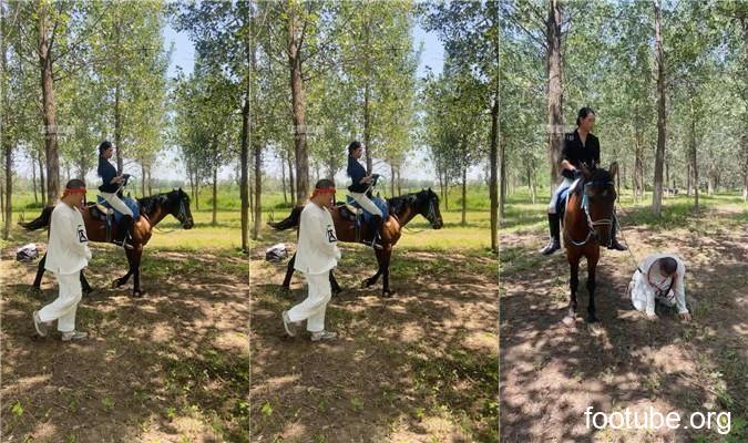 Alice Prisoner Slave Domestication - Outdoor Riding Dog Dual Perspective Version bf54659