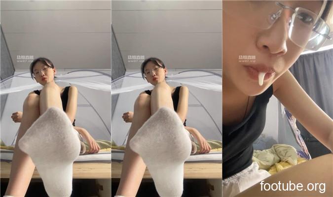 鹿S 白棉袜    250608-16
