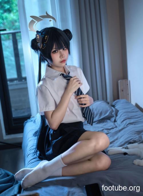 美图精选 2554-清水凪-蔚蓝档案 龙华妃咲 JK 50P71M