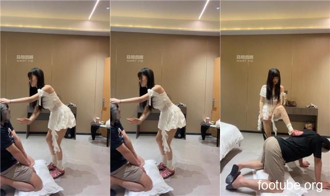 婉纱 粉鞋白袜女神暴力踢踹 bf54393