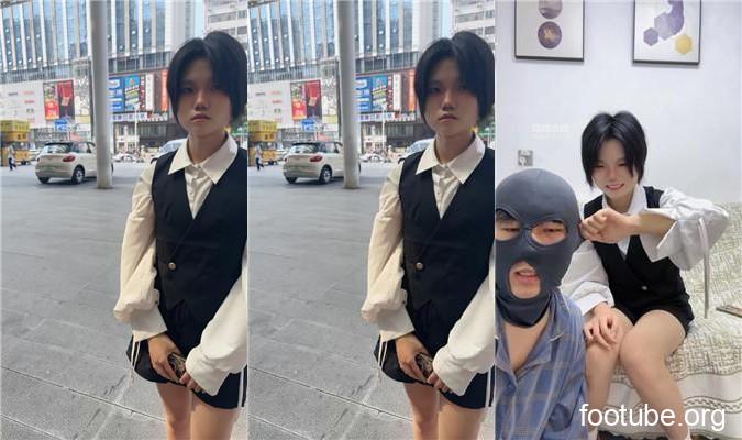 素人抽水机 开发短发女神白袜虐 JS250606-32