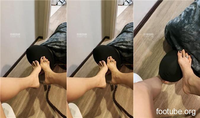 烟然 强迫纹身大哥舔脚 JS250607-14
