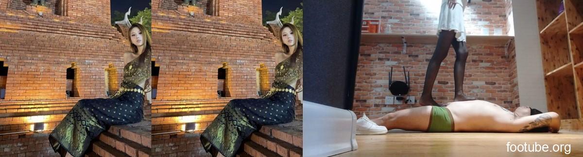 美脚服从第一季 空军跺裆黑丝全体重踩脸深喉 ACYC-3660