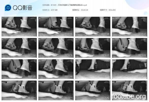 B1005   无意识粗跟马丁靴翘腿鞋跟踩手 bf63337