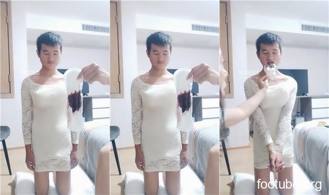 芝芝女王 藤条威胁cd变装奴 JS250904-6